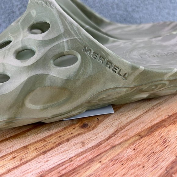 Merrell Sandals Men\'s Hydro Slide Beige Green Open Toe Slip-On Sz 11 main image 12